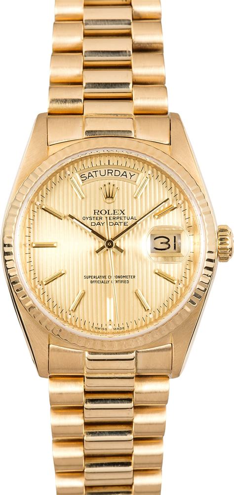 rolex 18k gold presidential watch list price|Rolex day date 40 price.